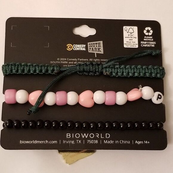 South Park Stick Of Truth Bracelet Set Cartman Kyle Stan Butters Princess Kenny - Picture 6 of 6